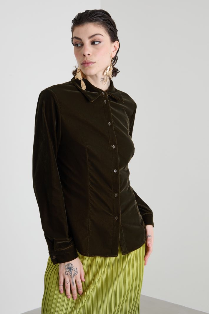 Camicia in velluto Intrend - 4