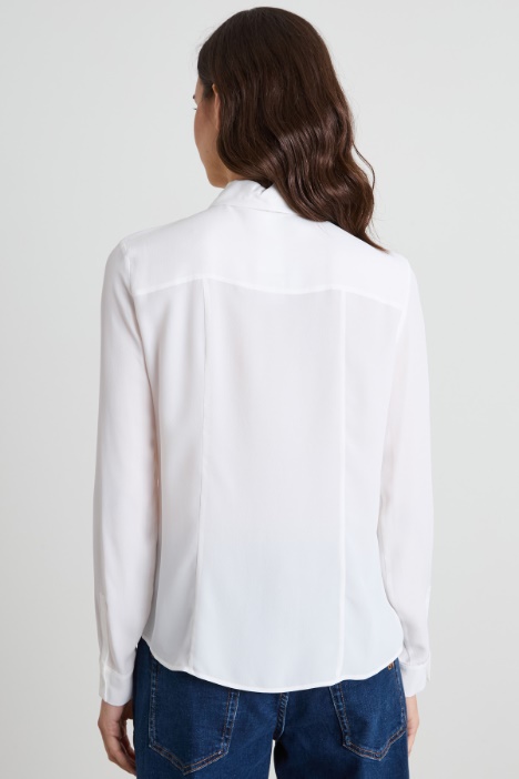 Camicia in crépe de chine