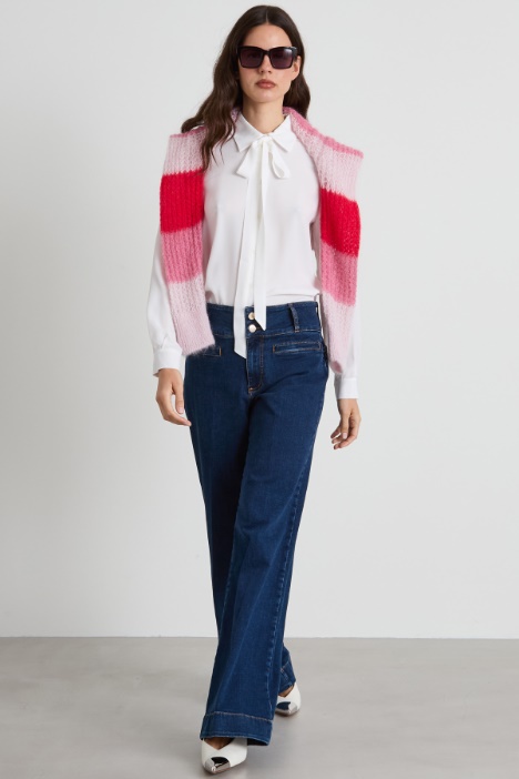Camicia in crépe de chine Intrend