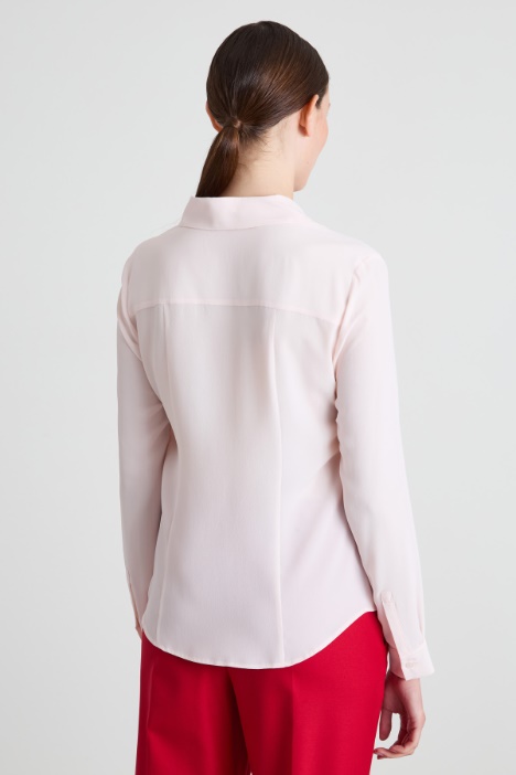 Camicia in crépe de chine