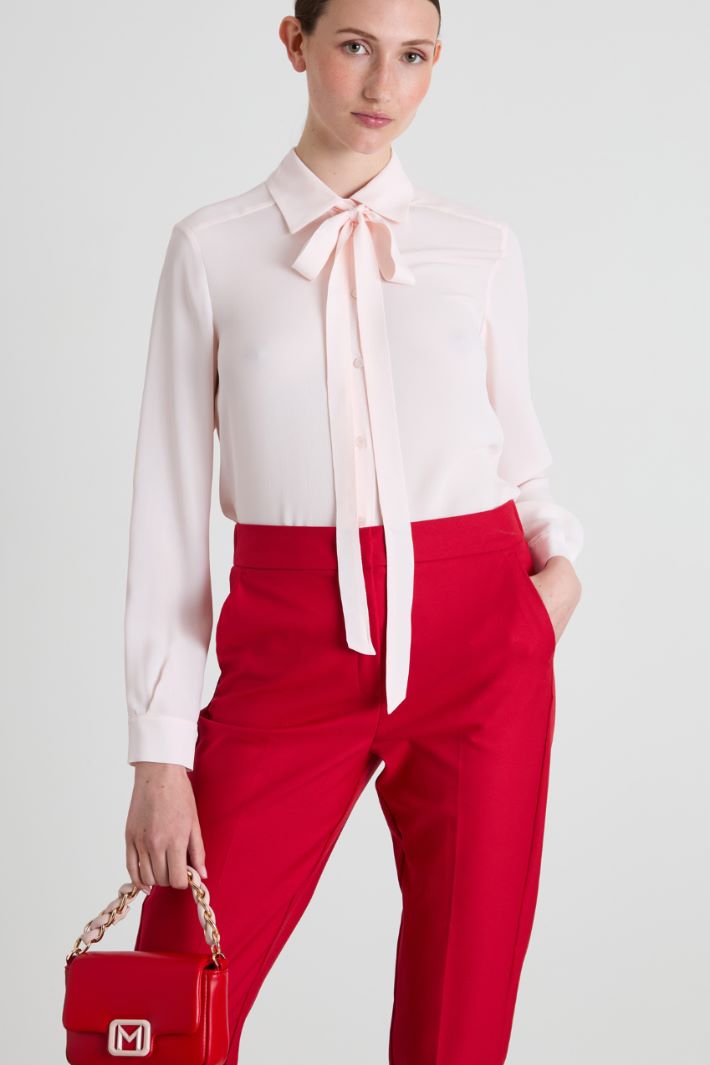 Camicia in crépe de chine Intrend