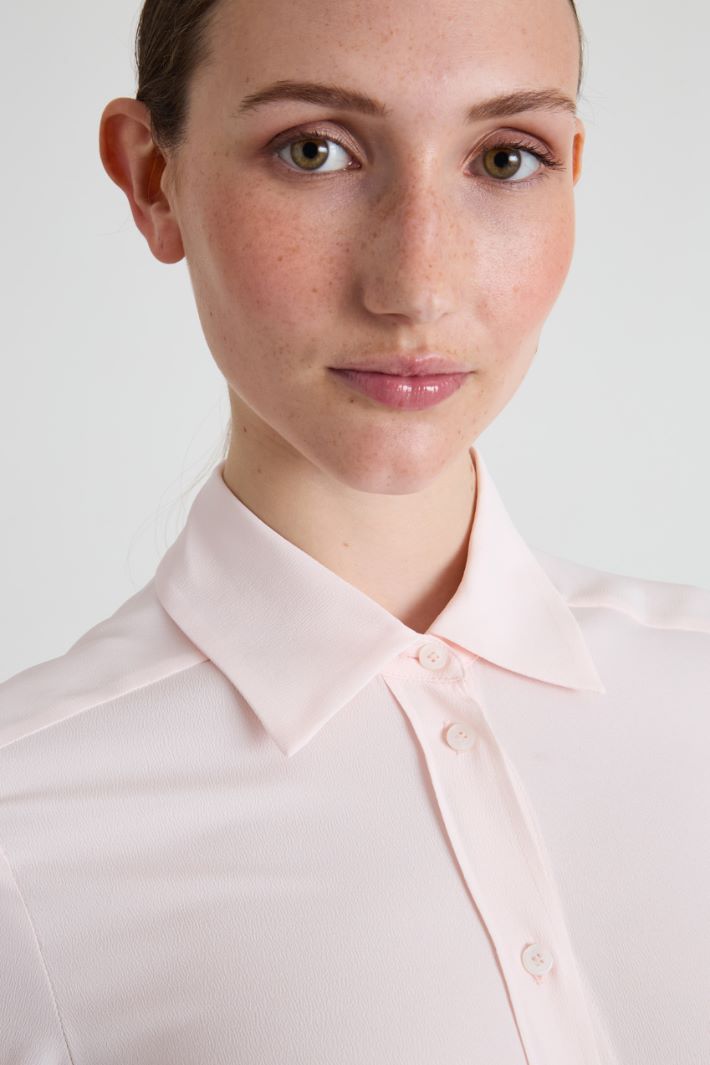Camicia in crépe de chine Intrend - 4