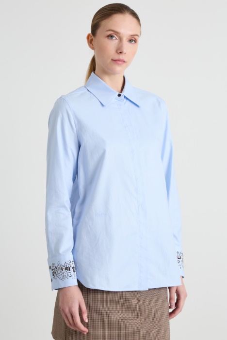 Allegra K Donna Top Piede Di Gallina Con Maniche A Palloncino E Scollo Quadrato – Camicetta Elegante E Casual