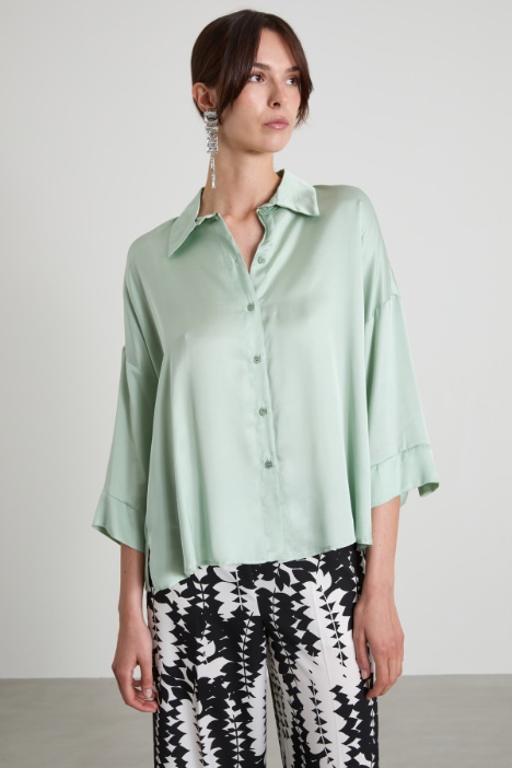 Fluid satin shirt Intrend