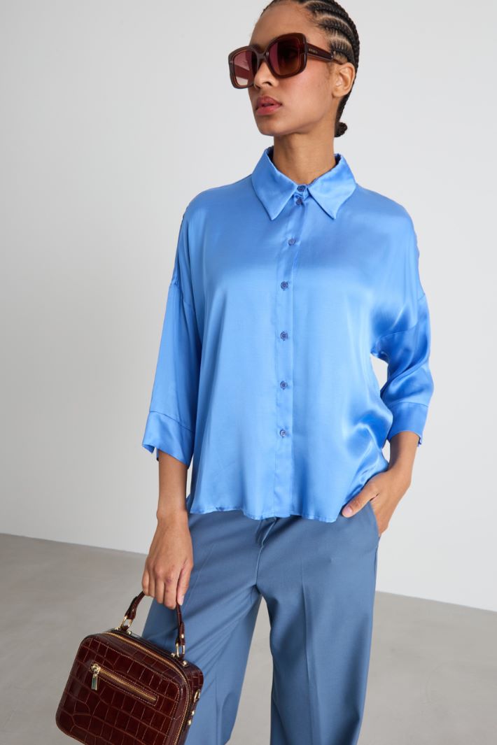 Fluid satin shirt Intrend - 2