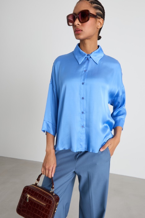 Fluid satin shirt Intrend