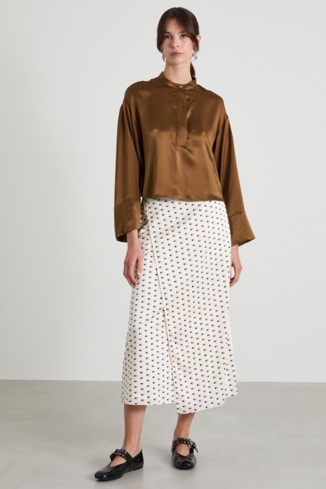 Blusa in raso di seta Intrend