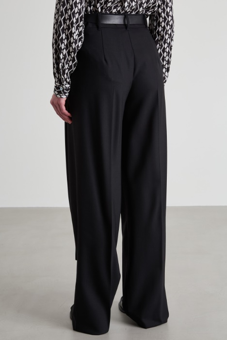 Pantalón de sarga de lana