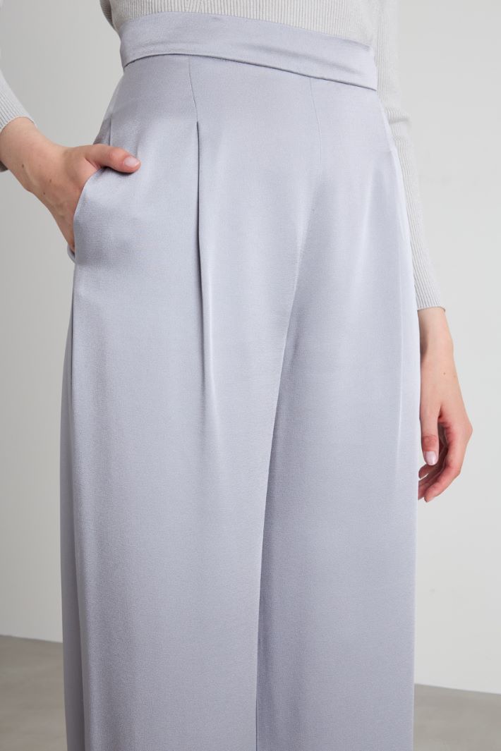 Pantaloni in enver satin lucido Intrend - 4
