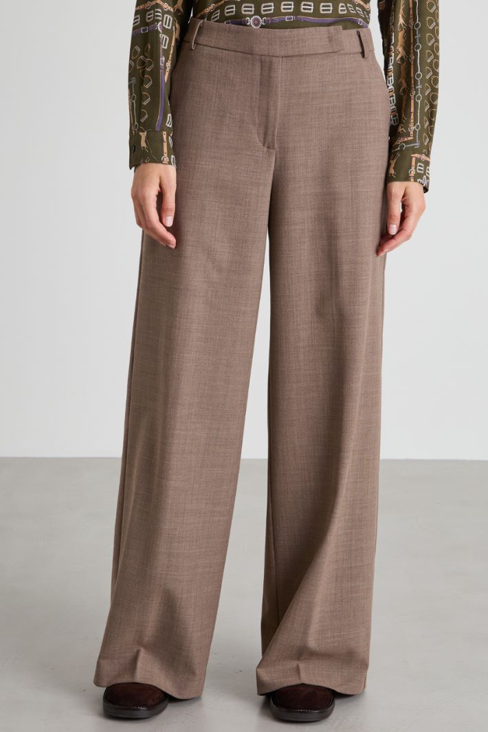 Palazzo trousers in grisaille Intrend - 2