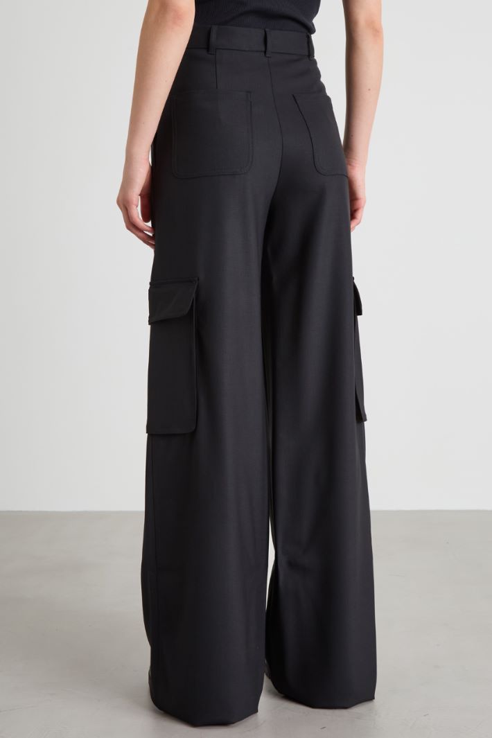Wool cargo trousers Intrend - 3