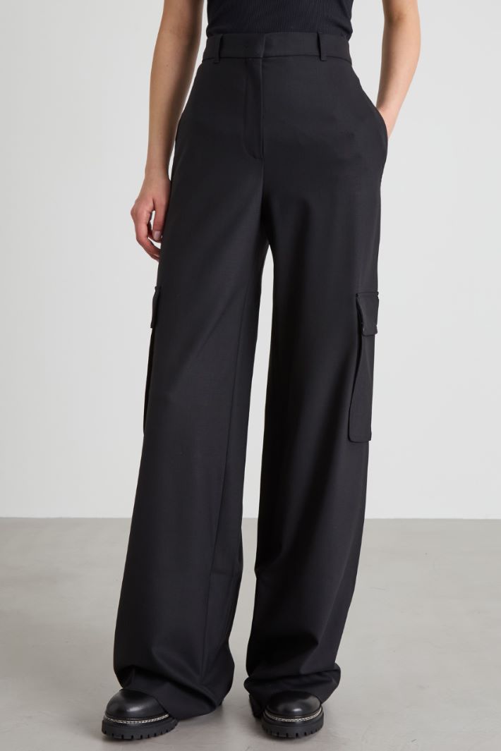 Wool cargo trousers Intrend - 2