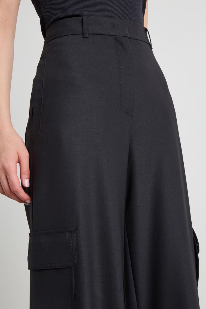 Wool cargo trousers Intrend - 4