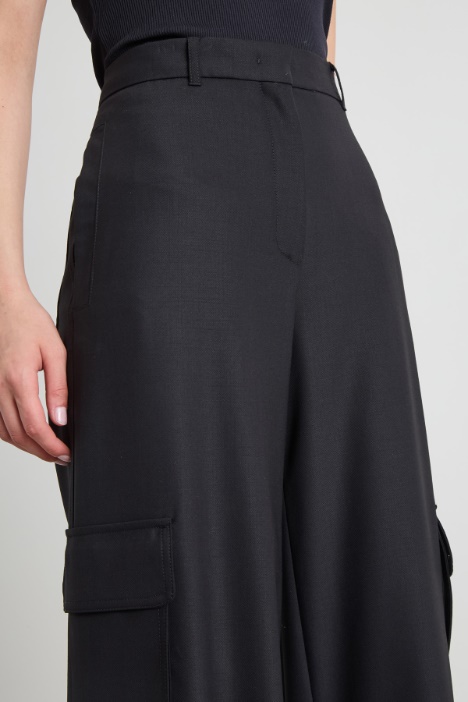 Pantalón cargo de lana