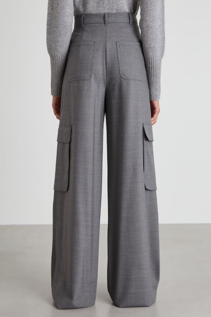 Wool cargo trousers Intrend - 3