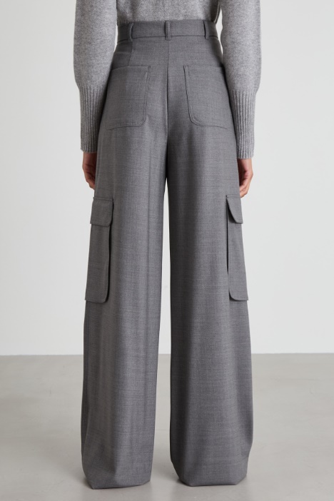 Pantalón cargo de lana