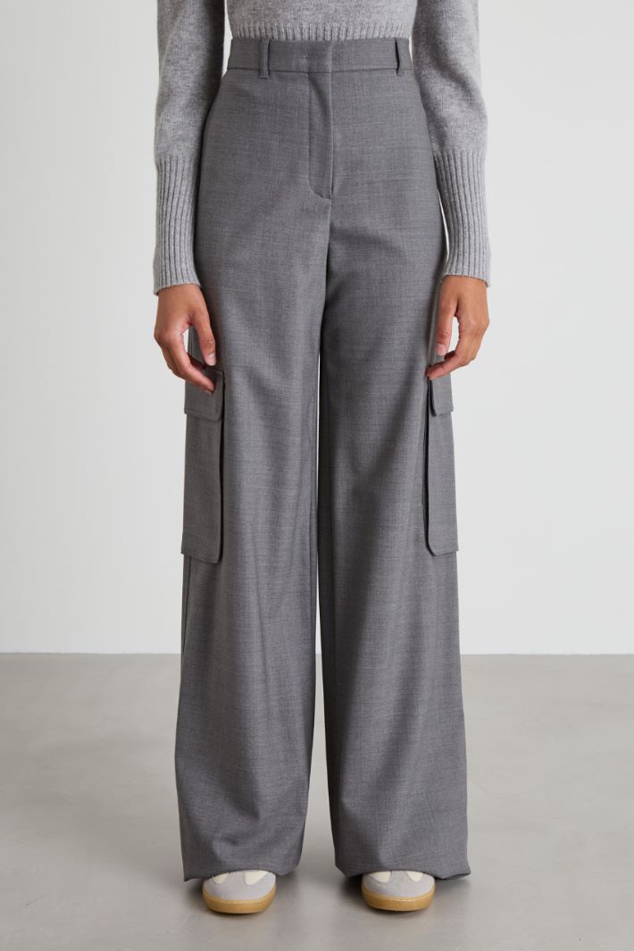 Wool cargo trousers Intrend - 2