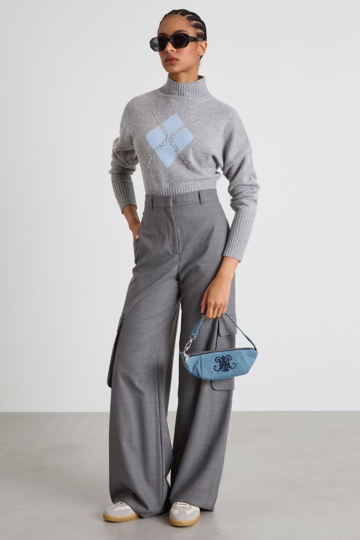 Wool cargo trousers Intrend