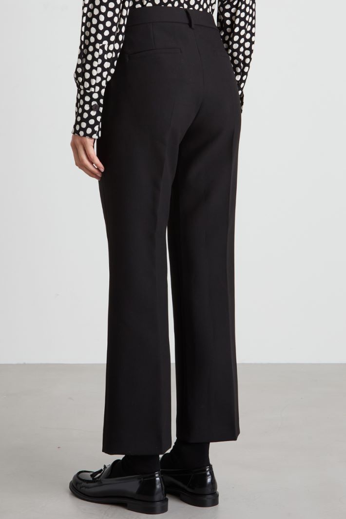 Pantaloni a sigaretta in doppia tela Intrend - 3