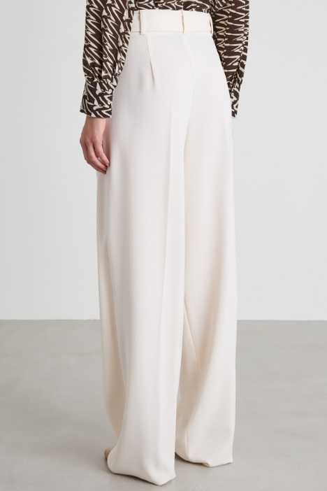 Pantaloni fluidi in cady