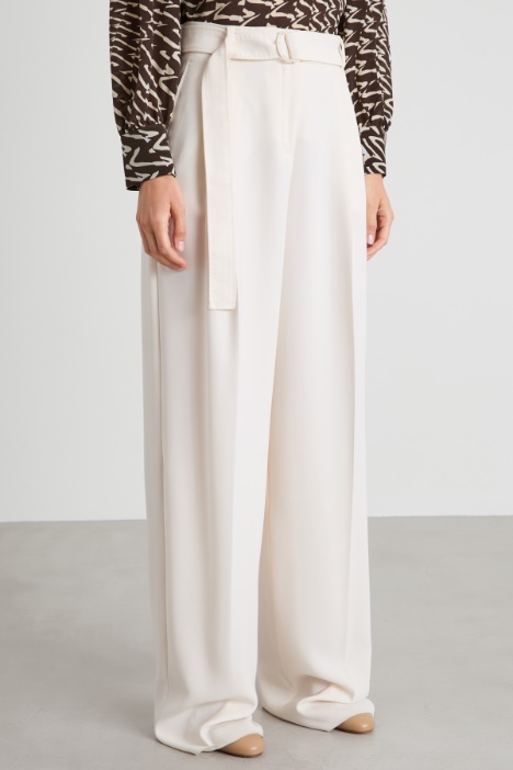 Pantaloni fluidi in cady