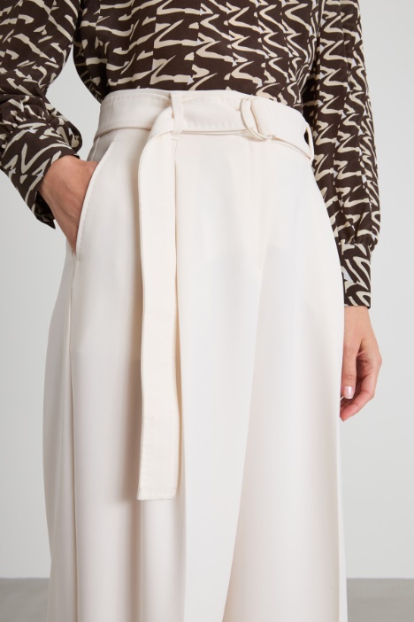 Pantaloni fluidi in cady
