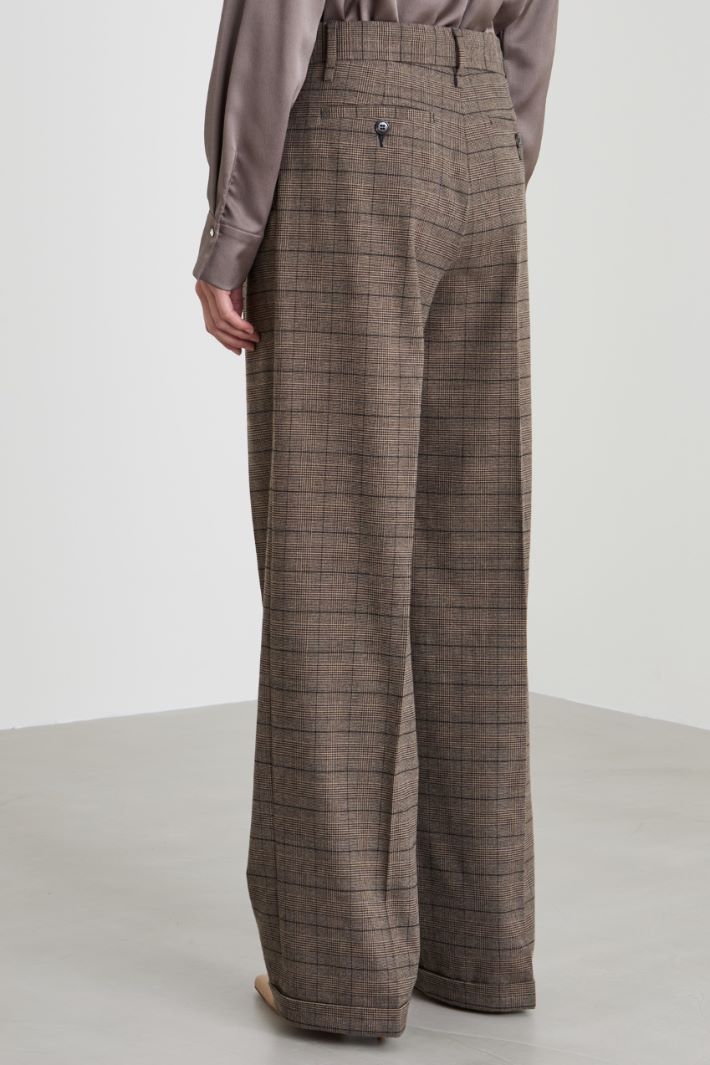Lightweight flannel wide-leg trousers Intrend - 3