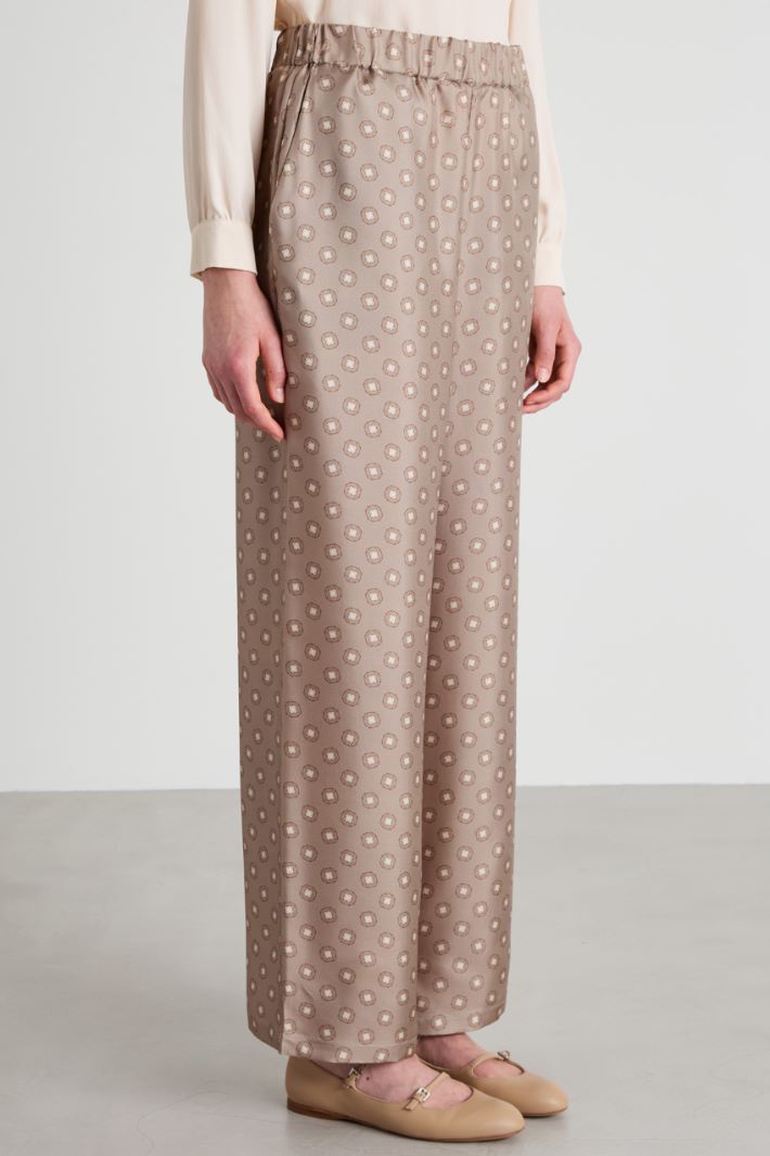 Flowing twill trousers Intrend - 2