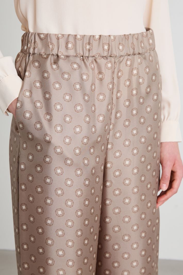 Flowing twill trousers Intrend - 4