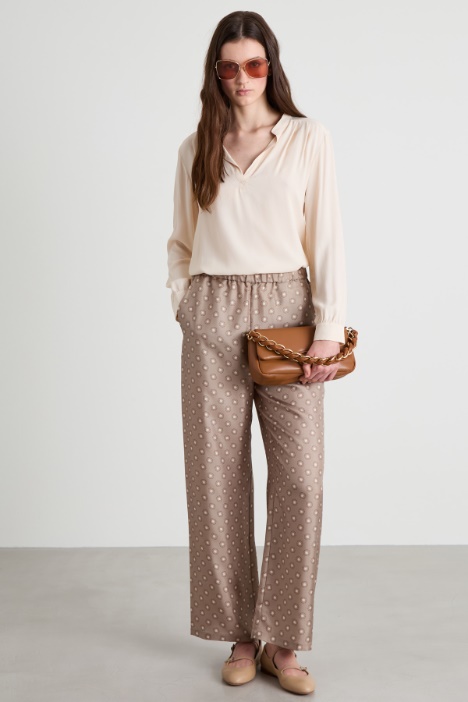 Flowing twill trousers Intrend