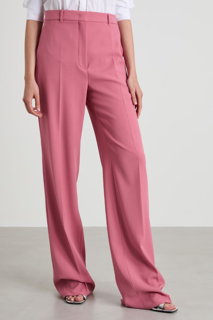 Pantaloni in crépe di lana Intrend - 2