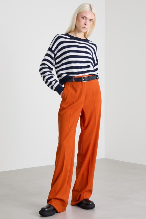Wool crepe trousers Intrend