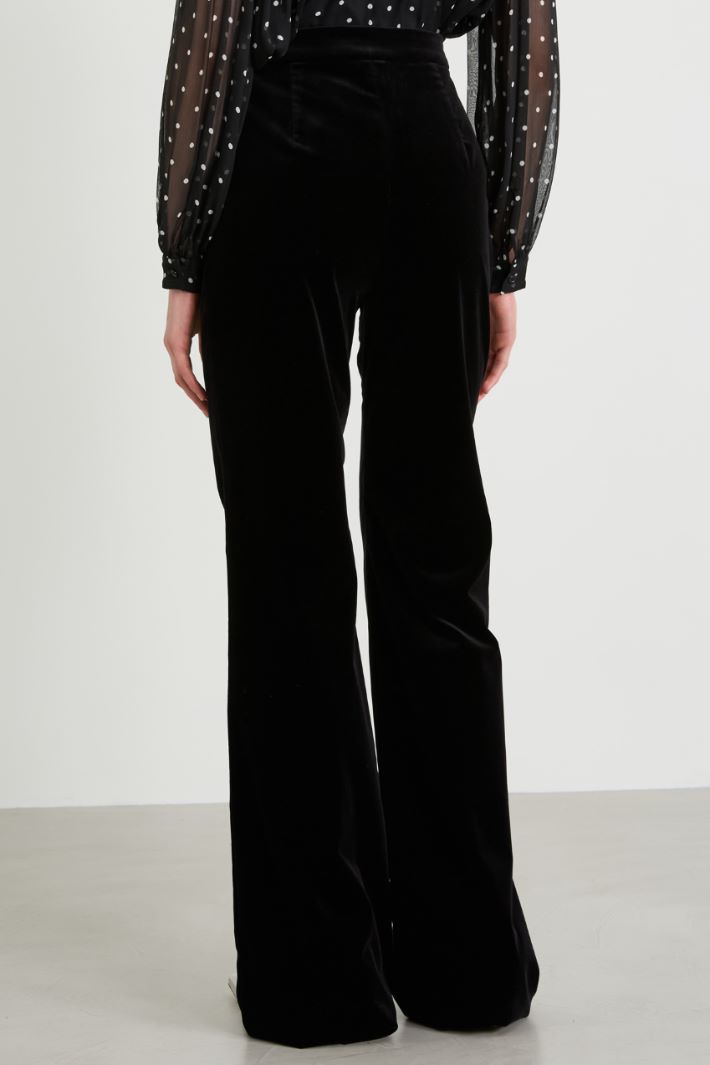 Pantalon morbidi in velluto Intrend - 3