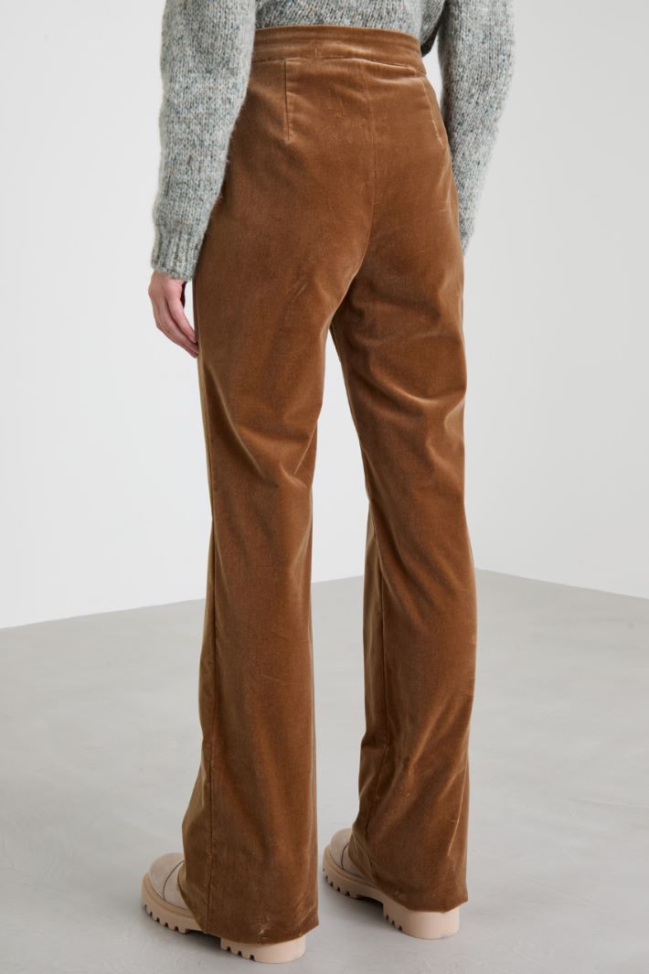 Pantalon morbidi in velluto Intrend - 3