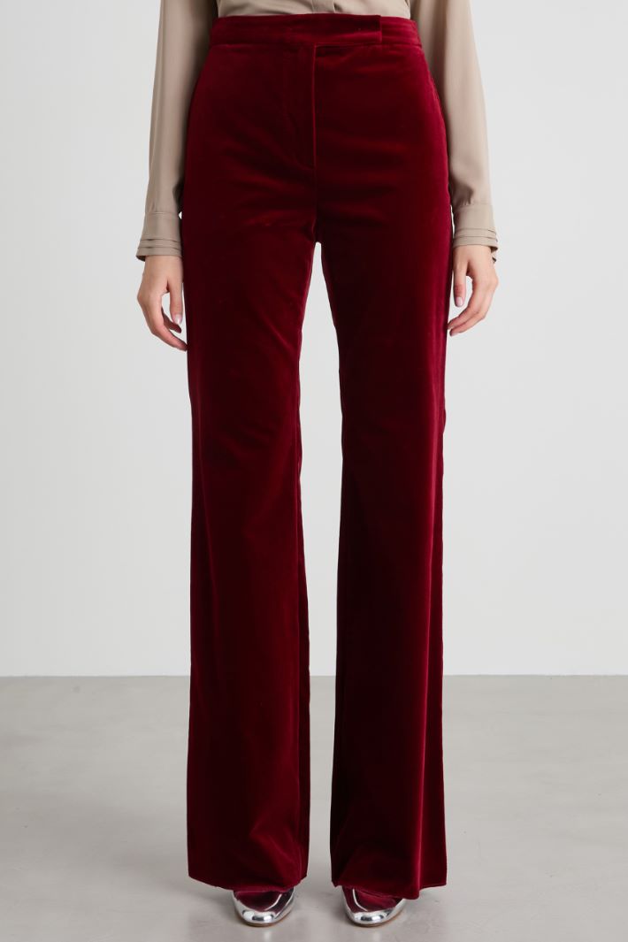 Pantalon morbidi in velluto Intrend - 2