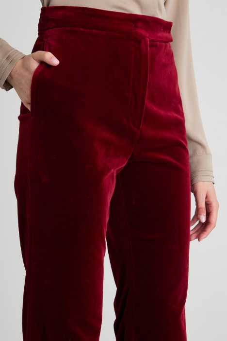Pantalon morbidi in velluto