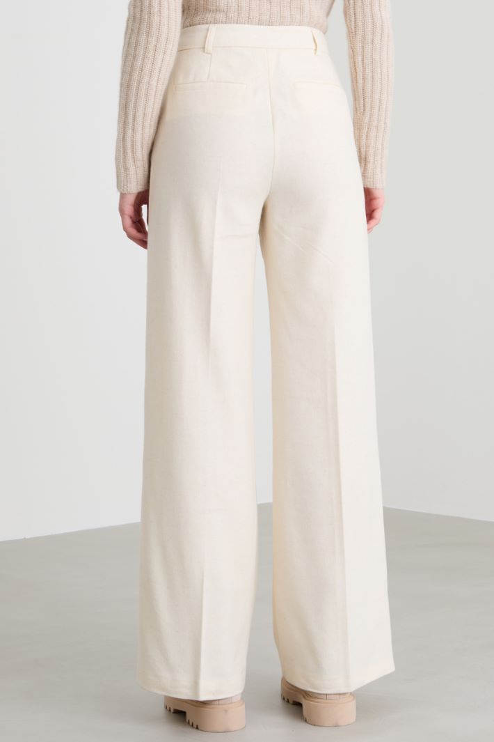 Pantalones de algodón y lana Intrend - 3