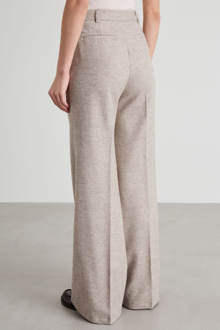 Cotton and wool trousers Intrend - 3