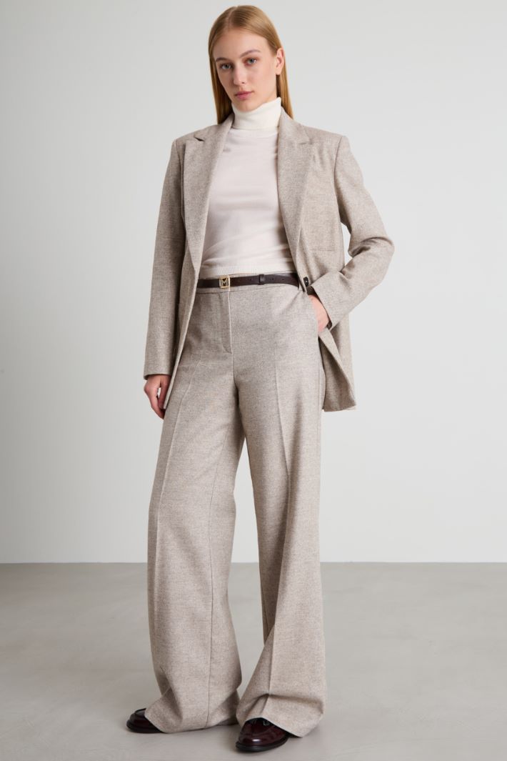 Cotton and wool trousers Intrend