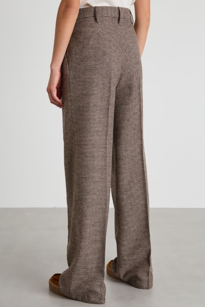 Flannel wide-leg trousers Intrend - 3