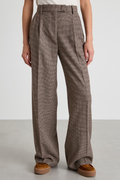 Pantalones anchos de franela