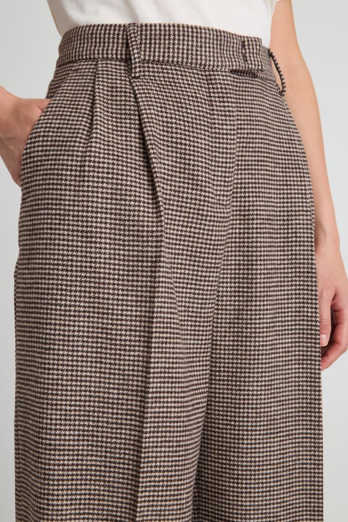 Flannel wide-leg trousers Intrend - 4
