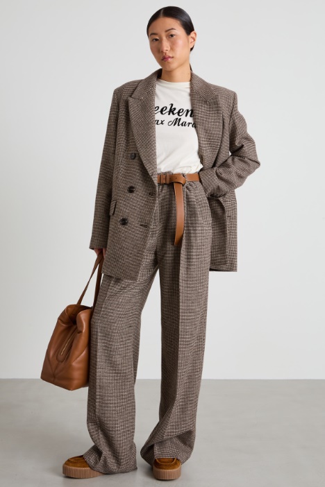Flannel wide-leg trousers Intrend