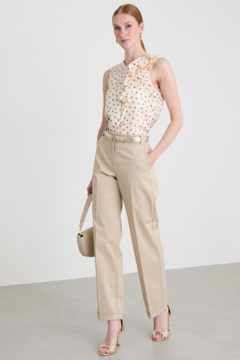 Pantaloni in gabardina Intrend