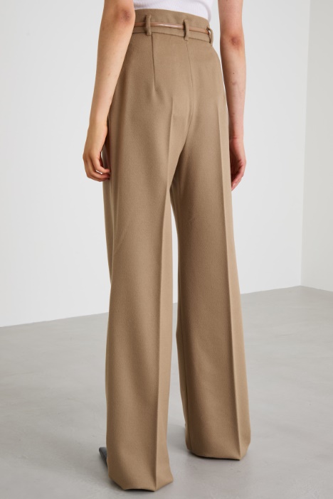 Pantaloni in drap di lana