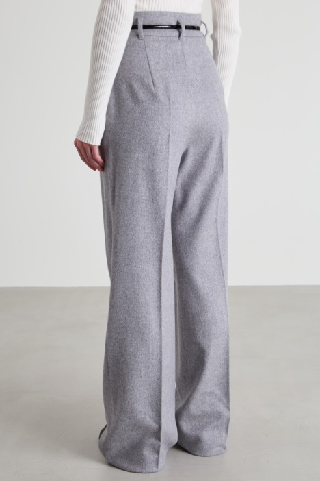 Pantaloni in drap di lana