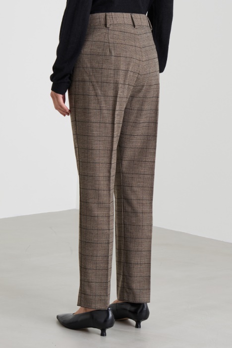 Pantaloni a sigaretta in flanella