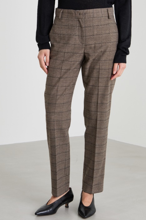 Pantaloni a sigaretta in flanella