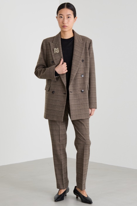 Flannel slim trousers Intrend
