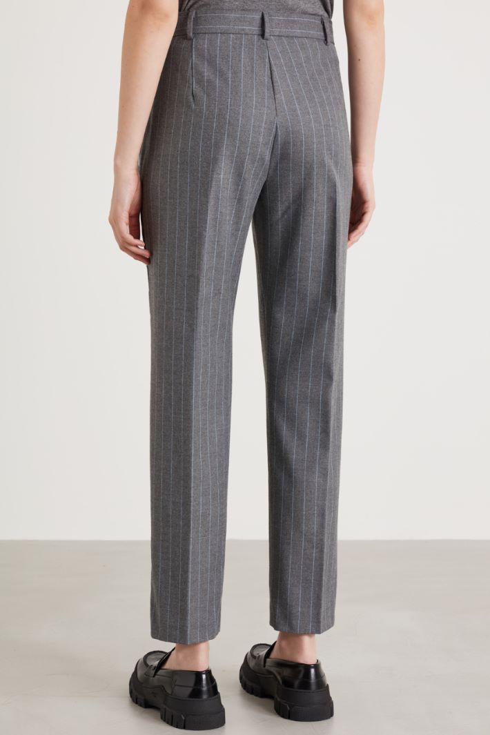 Flannel slim trousers Intrend - 3
